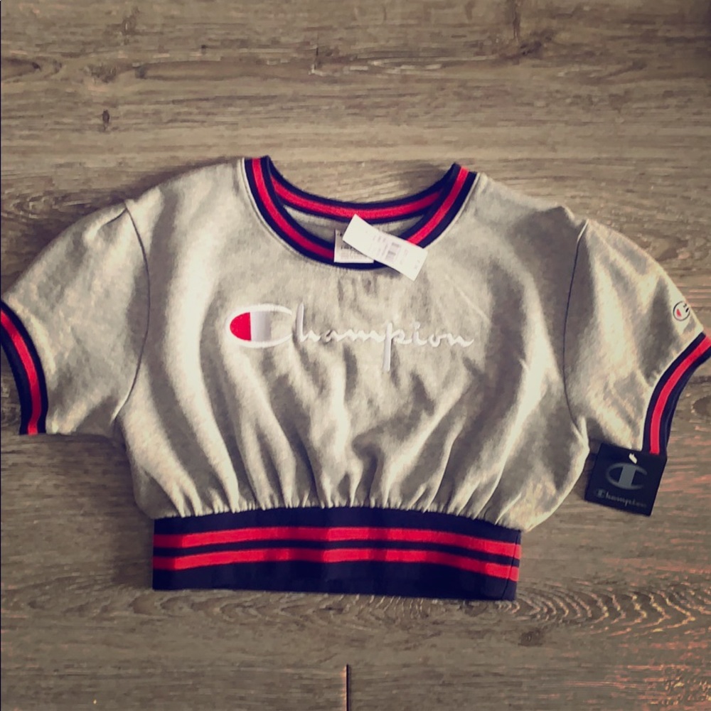 NWT Pacsun Champion crop sweatshirt top multi size